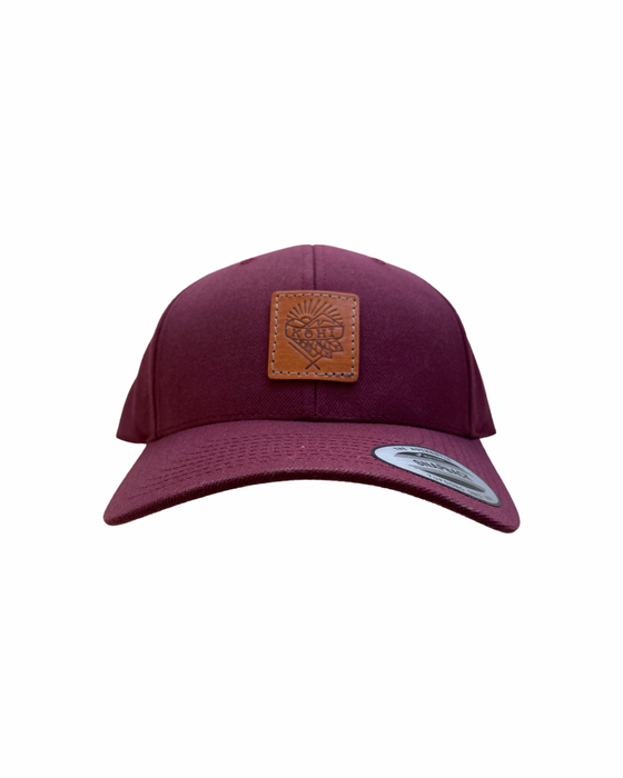 BURGUNDY BASEBALL CAP